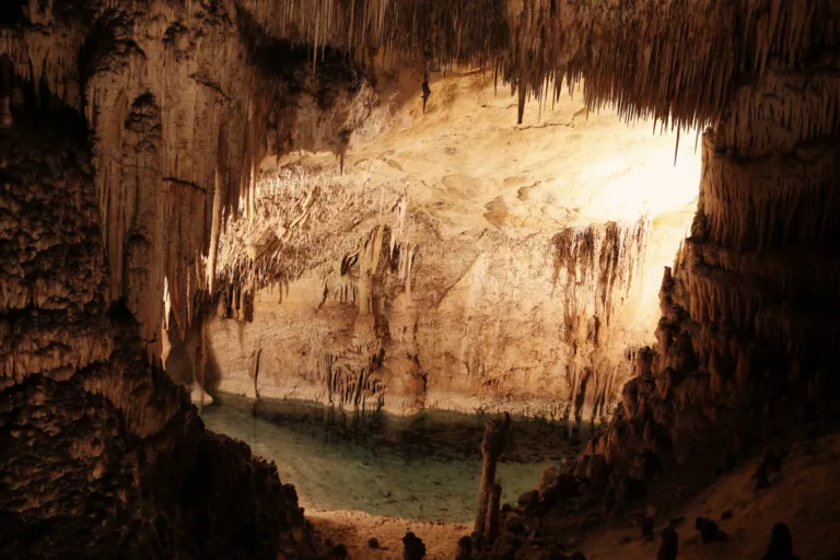 Inside of a cavern